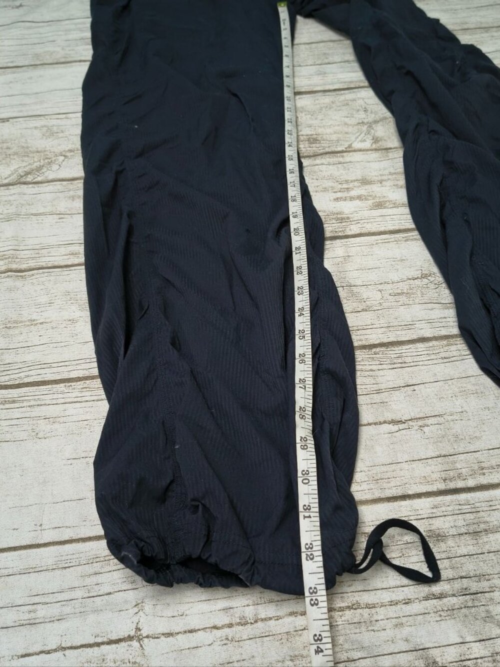 Lululemon Studio Dance Pants Black Drawstring Ankle - Picture 4 of 9